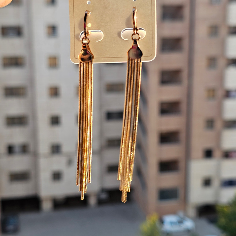 تصویر اصلی گوشواره آویز بلندژوپینگ
