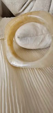 بنگل رزینی پهن شیشه ای فشن ماربل(پگی)